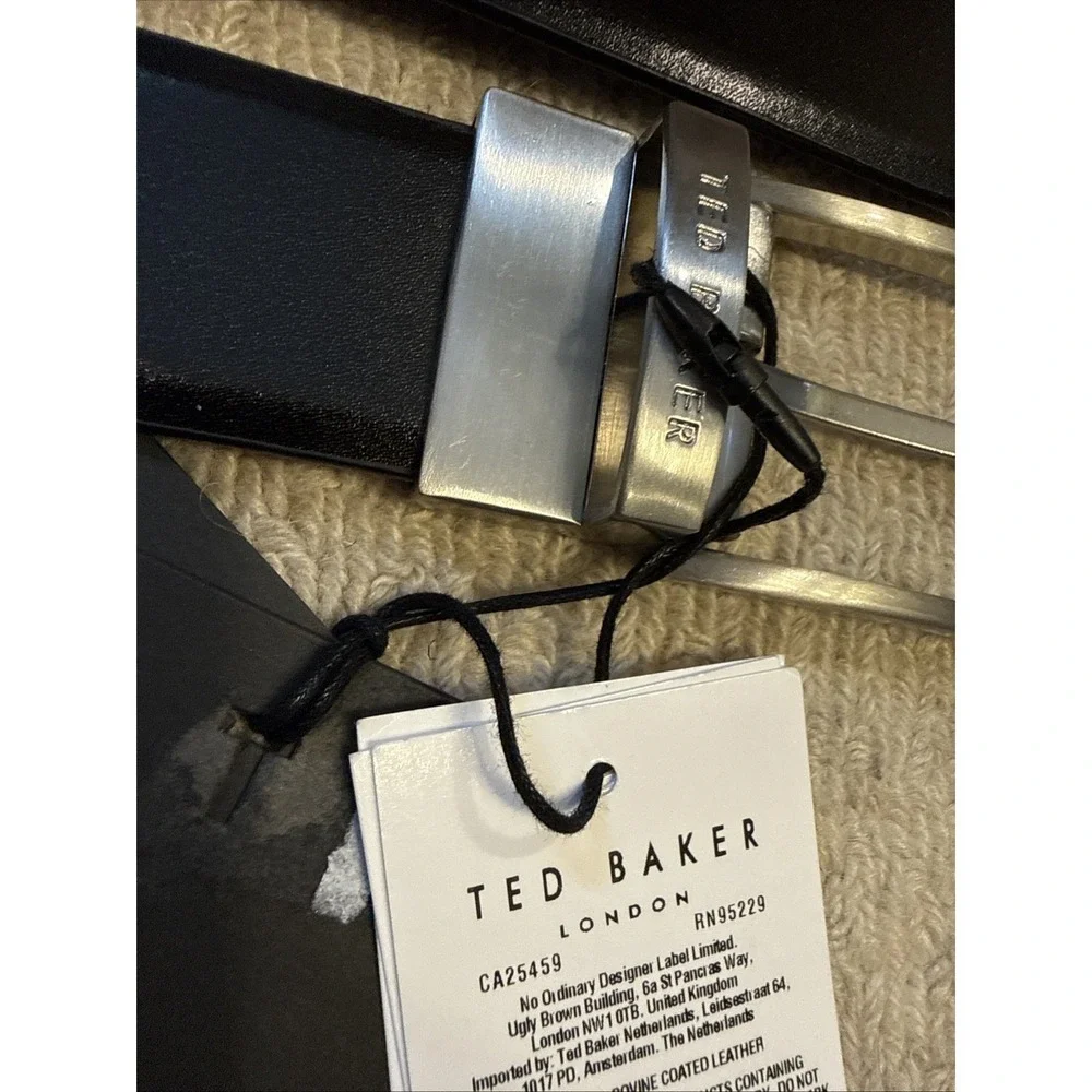 Ted Baker Authentic Mens NWTReversible Belt - Black/ Brown  32 ( fits 30